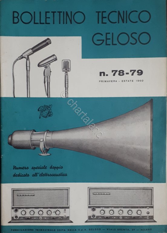 Radiotecnica - Bollettino Tecnico Geloso n. 78 - 79 - ed. 1960