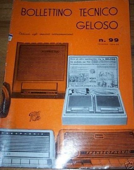 Radiotecnica - Bollettino Tecnico Geloso n. 99 1965/66
