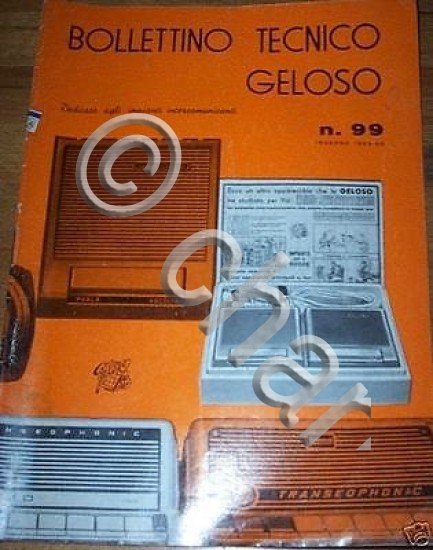 Radiotecnica - Bollettino Tecnico Geloso n. 99 1965/66