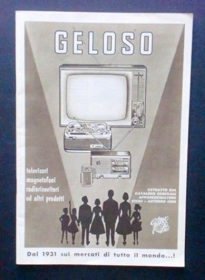 Radiotecnica - Catalogo 1960 - Geloso