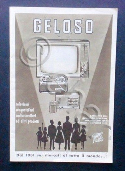Radiotecnica - Catalogo 1960 - Geloso