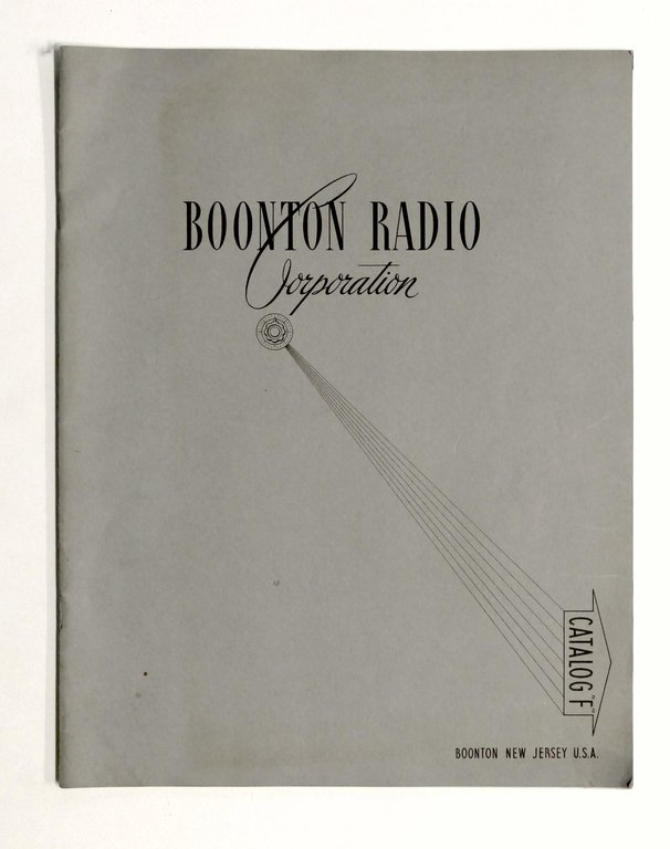 Radiotecnica - Catalogo Boonton Radio Corporation - Catalog F - 1960 ca.