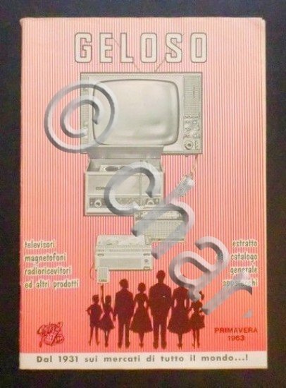 Radiotecnica - Catalogo estratto 1963 - Geloso