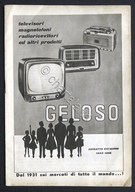 Radiotecnica - Geloso - Estratto Catalogo 1958 - 1959 - …