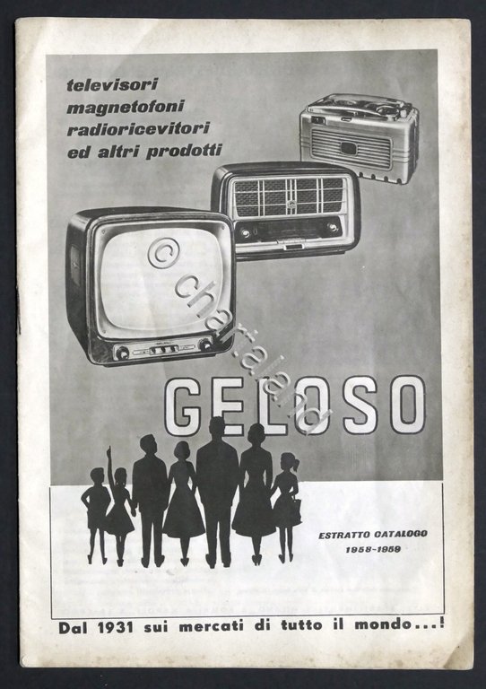 Radiotecnica - Geloso - Estratto Catalogo 1958 - 1959 - …