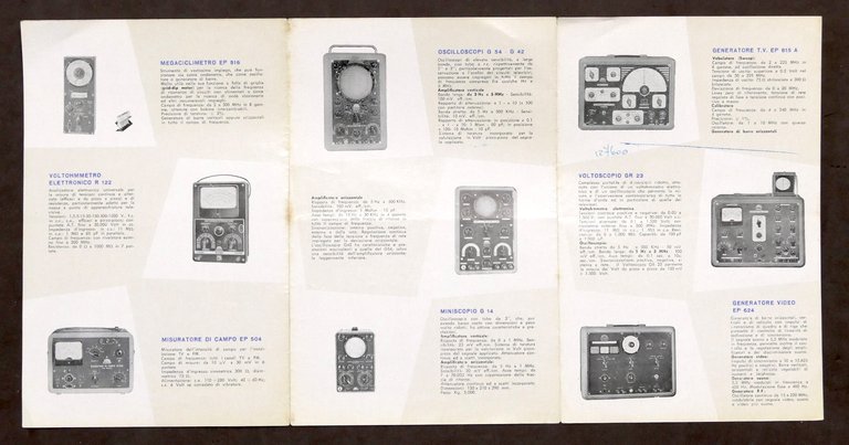 Radiotecnica - O.H.M. Listino illustrato 1958 - Strumenti misura per …