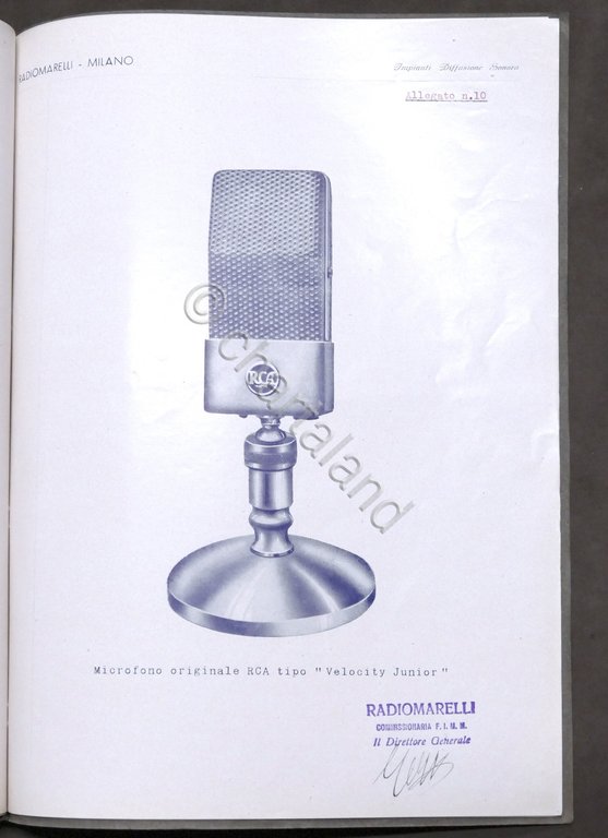 Radiotecnica - Radiomarelli - Impianti Diffusione Sonora - Preventivo anni …