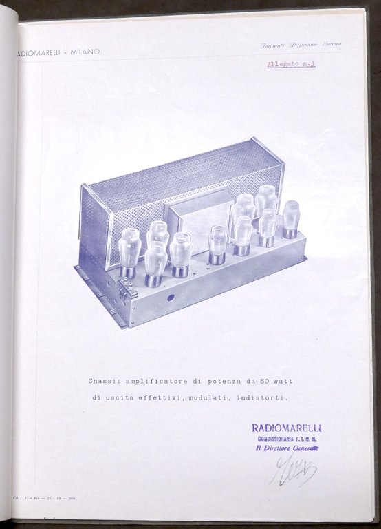 Radiotecnica - Radiomarelli - Impianti Diffusione Sonora - Preventivo anni …