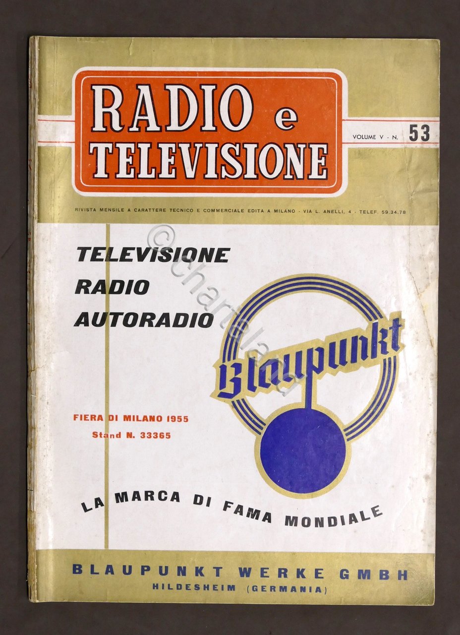 Radiotecnica - Rivista Radio e Televisione N. 53 - 1955