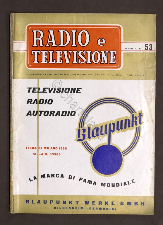 Radiotecnica - Rivista Radio e Televisione N. 53 - 1955