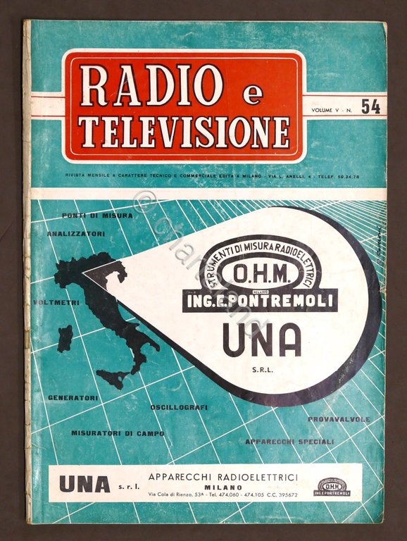Radiotecnica - Rivista Radio e Televisione N. 54 - 1955