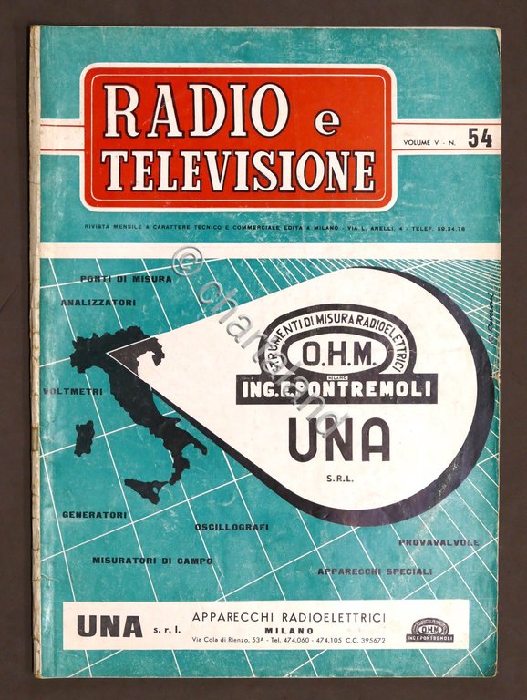 Radiotecnica - Rivista Radio e Televisione N. 54 - 1955