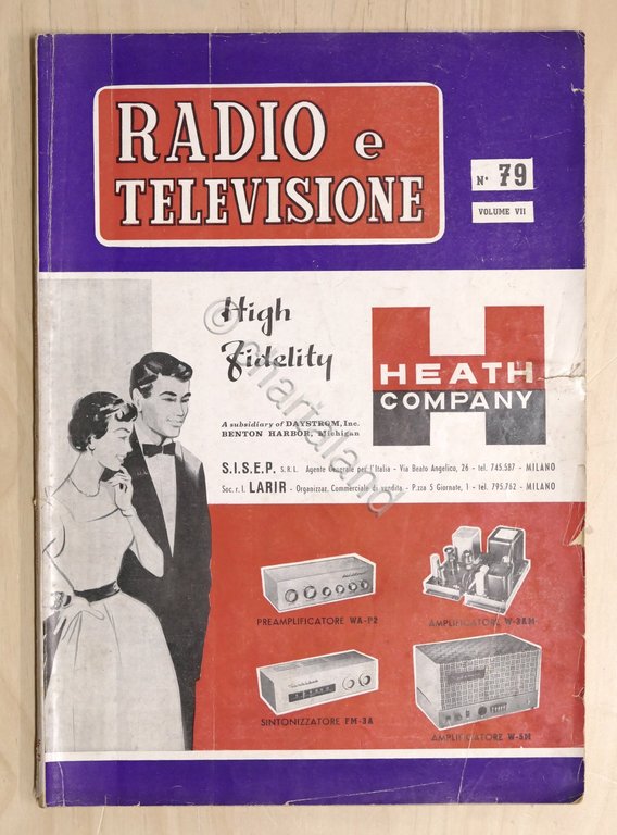 Radiotecnica - Rivista Radio e Televisione N. 79 - 1958