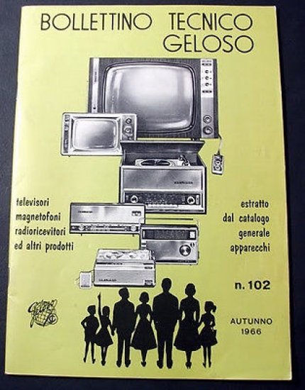 Radiotecnica  Bollettino Tecnico Geloso n. 102 - 1966