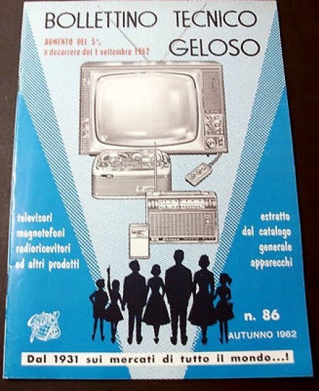 Radiotecnica  Bollettino Tecnico Geloso n. 86 - 1962
