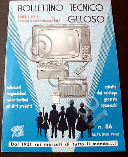 Radiotecnica Bollettino Tecnico Geloso n. 86 - 1962