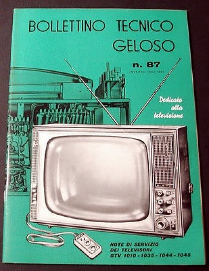 Radiotecnica  Bollettino Tecnico Geloso n. 87 - 1962-63
