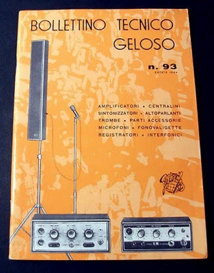 Radiotecnica Bollettino Tecnico Geloso n. 93 - 1964