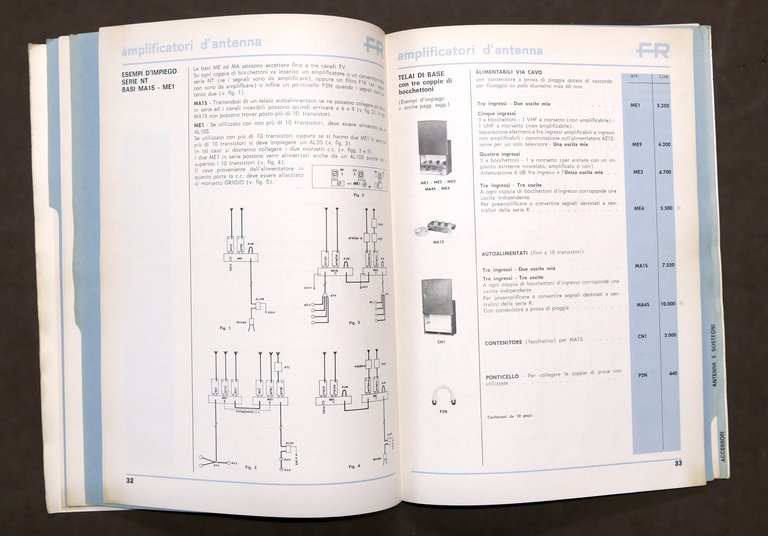 Radiotecnica Catalogo Fracarro Radioindustrie Antenne Tv Impianti multipli 1977
