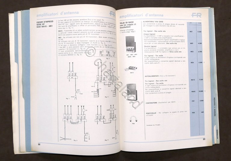 Radiotecnica Catalogo Fracarro Radioindustrie Antenne Tv Impianti multipli 1977