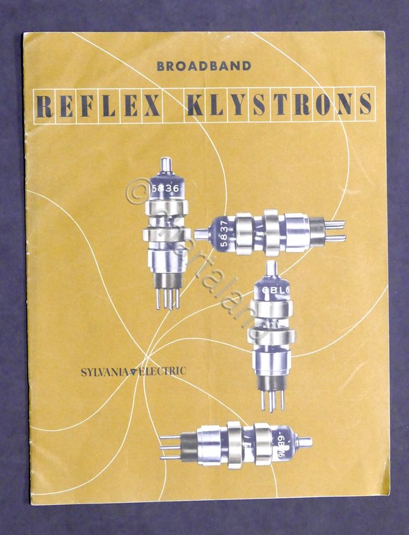 Radiotecnica Catalogo Sylvania Electric Broadband  Reflex Klystron - 1951