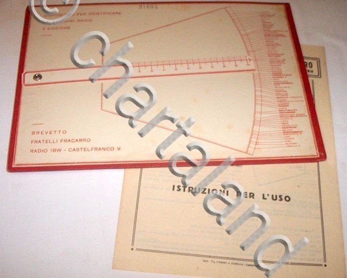 Radiotecnica Fracarro Dispositivo identificazione stazioni radiofoniche 1929 ca.