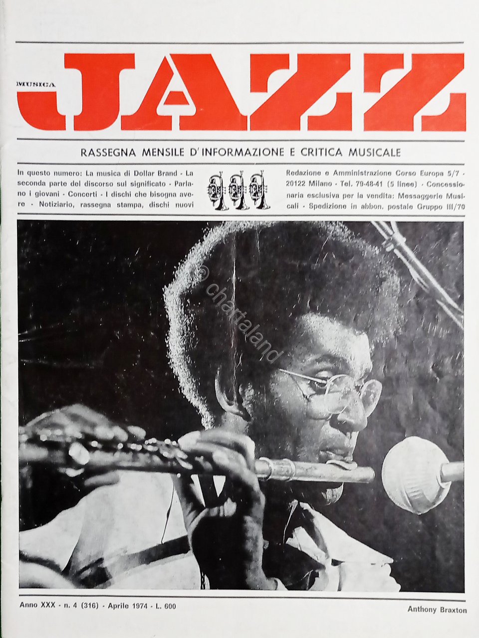 Rassegna Informazione e Critica Musicale - Musica Jazz N. 4 …