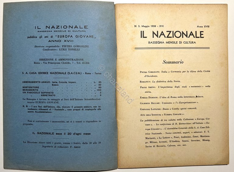 Rassegna Mensile di Cultura, Europa Giovane - Il Nazionale N. … | Immagine Gallery 4