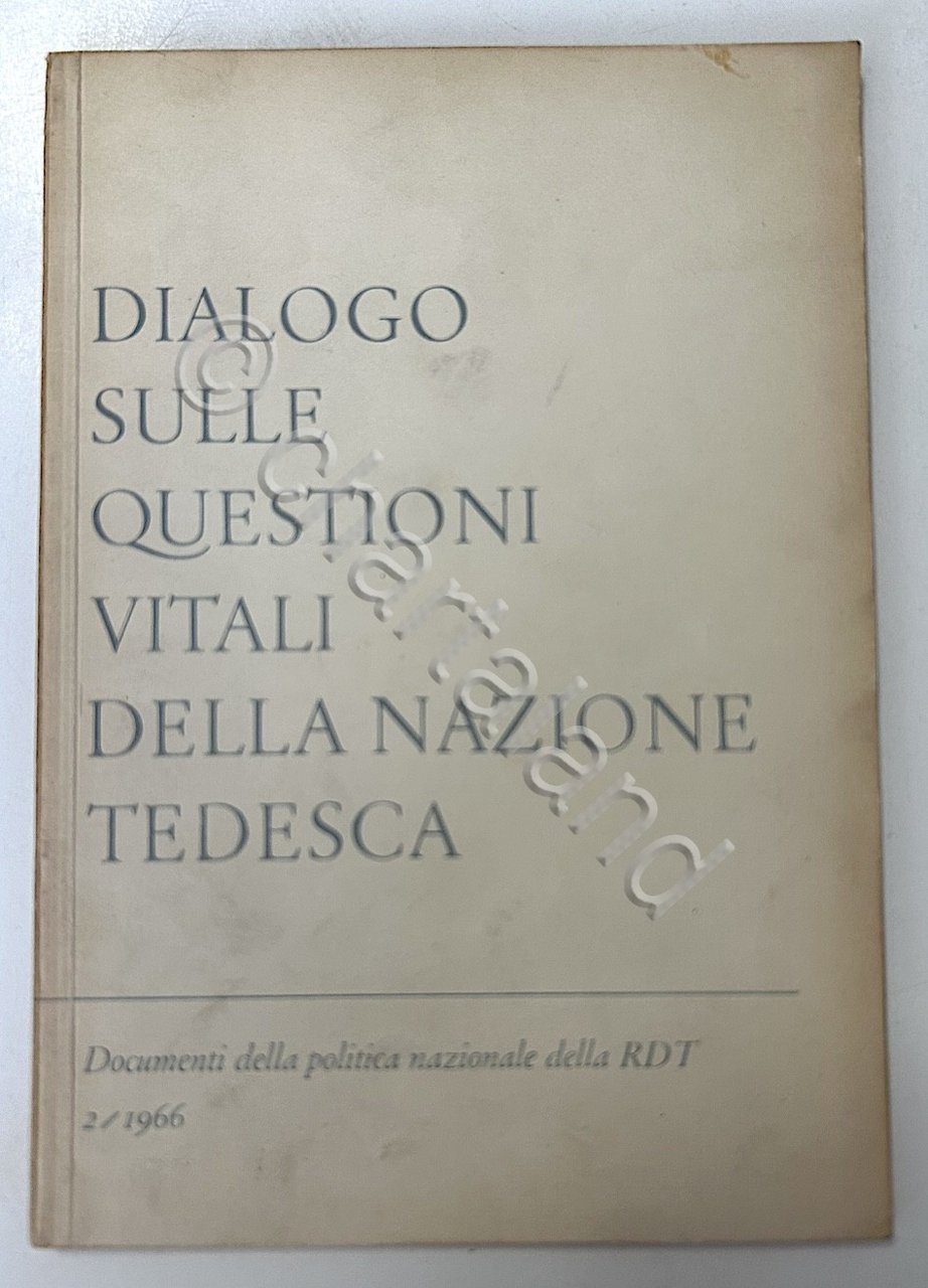 RDT - Dialogo sulle questioni vitali della nazione tedesca - … | Immagine principale