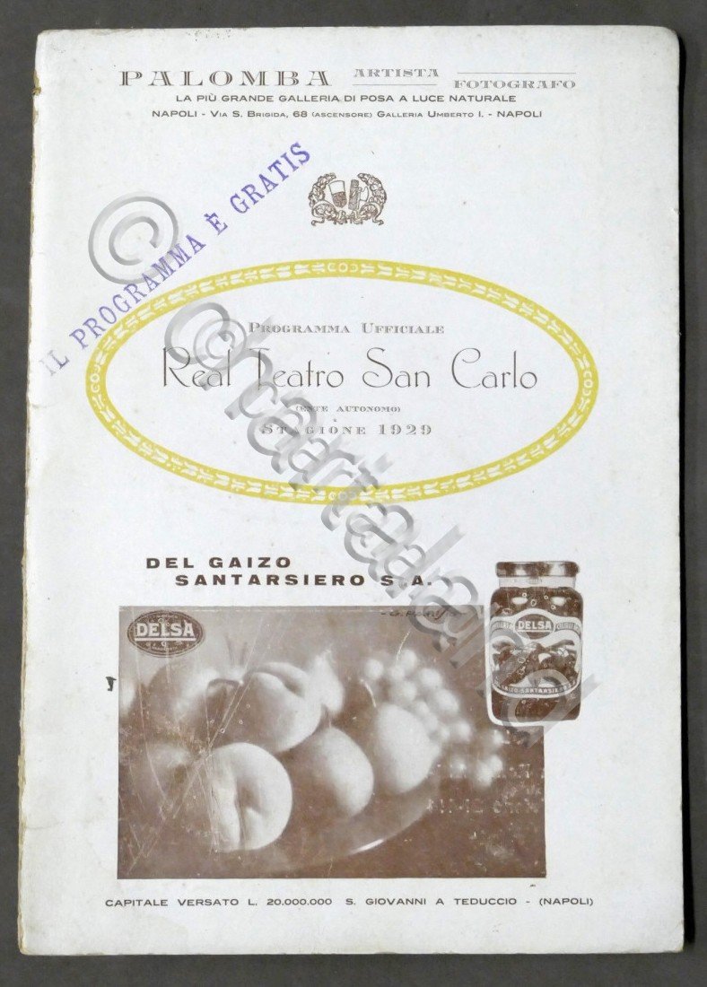 Real Teatro San Carlo - Napoli - Programma Ufficiale - …