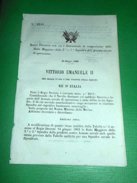Regno d' Italia Regio Decreto Stato Maggiore 2^ e 3^ … | Immagine principale