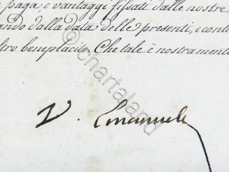 Regno di Sardegna - Decreto con autografo Re Vittorio Emanuele … | Immagine Gallery 2