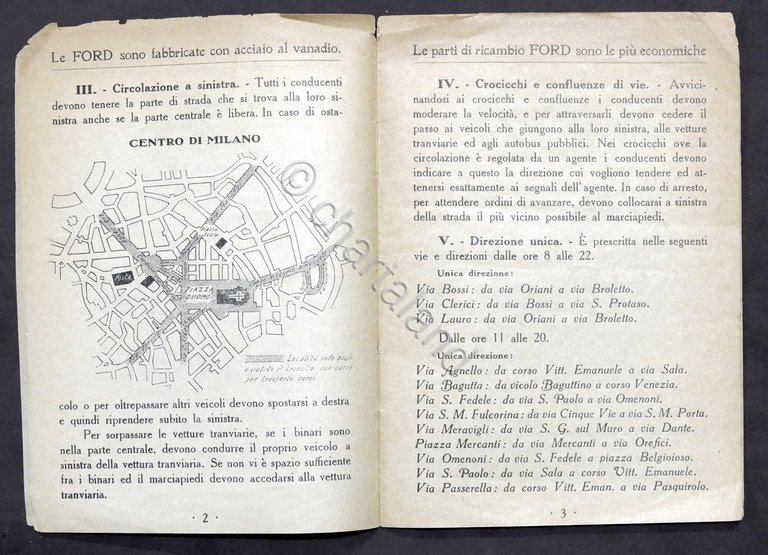 Regolamento Municipale per la Circolazione in Milano - anni '20 | Immagine Gallery 3