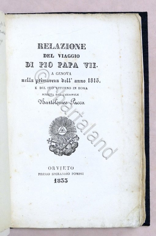 Relazione del Viaggio di Pio Papa VII a Genova del … | Immagine Gallery 3