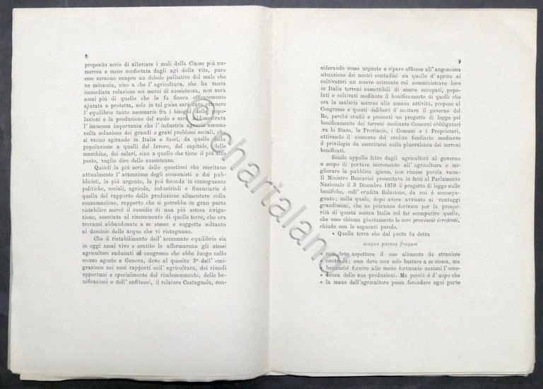 Relazione sulla bonifica dei terreni paludosi fra Leno, Ghedi e …