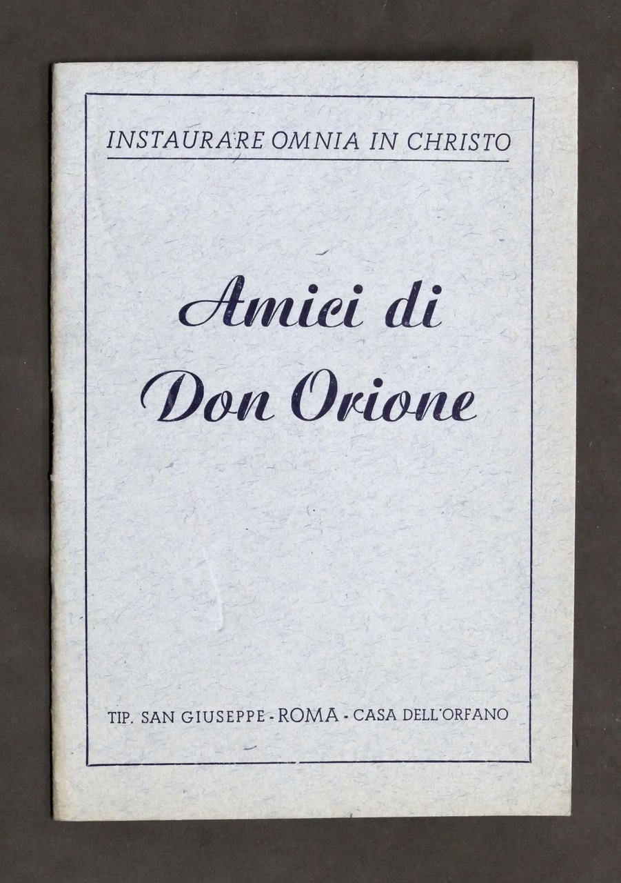 Religione - Amici di Don Orione - Statuto dell'Associazione - …