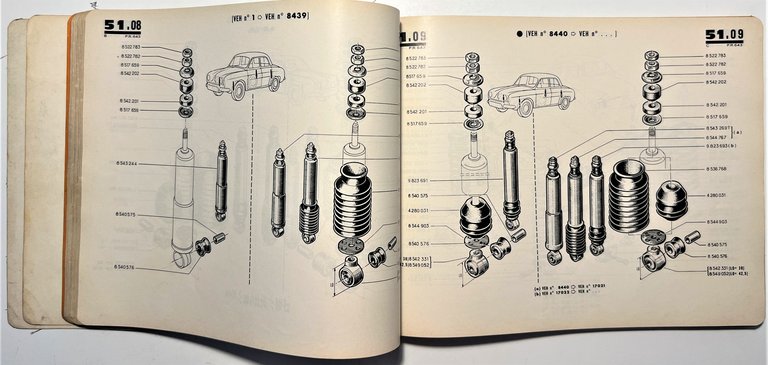 Renault Dauphine - P. R. 643 Catalogue de Pièces de …