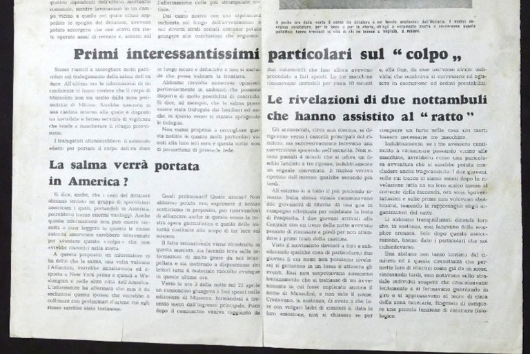 Reportage! - Edizione Straordinaria - Dov'è Mussolini? - aprile 1946