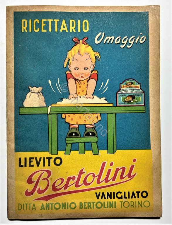 Ricettario - Omaggio - Lievito Bertolini - Anni '50