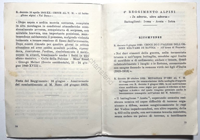 Ricompense al Valor Militare concesse ai Reparti Alpini - ed. … | Immagine Gallery 2
