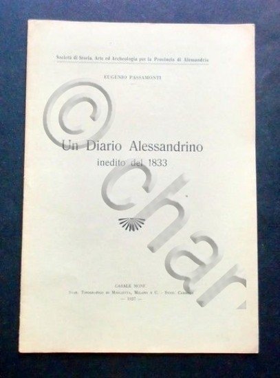 Risorgimento - E. Passamonti - Un Diario Alessandrino inedito del …