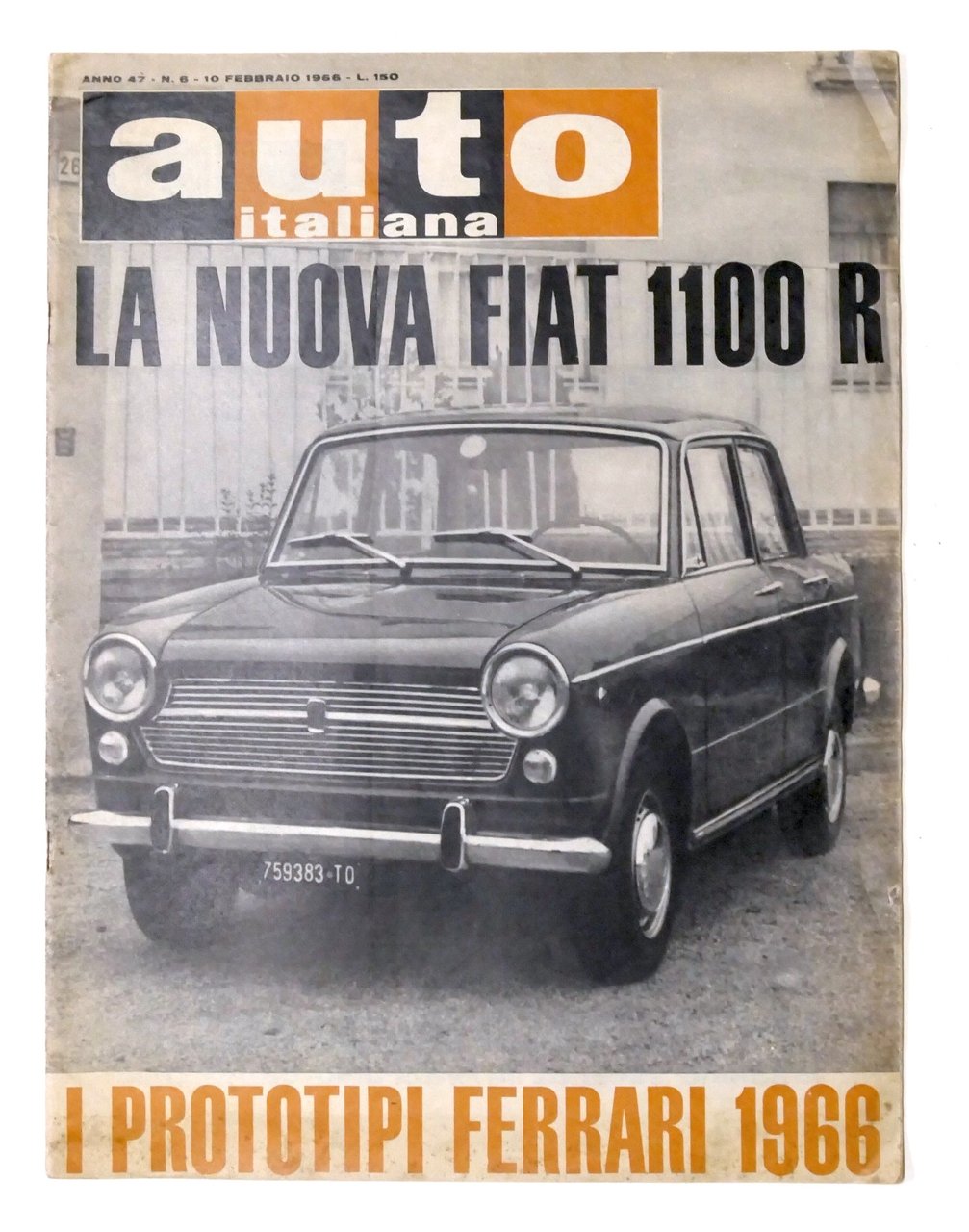 Rivista - Auto Italiana N° 6 - 1966 - La …