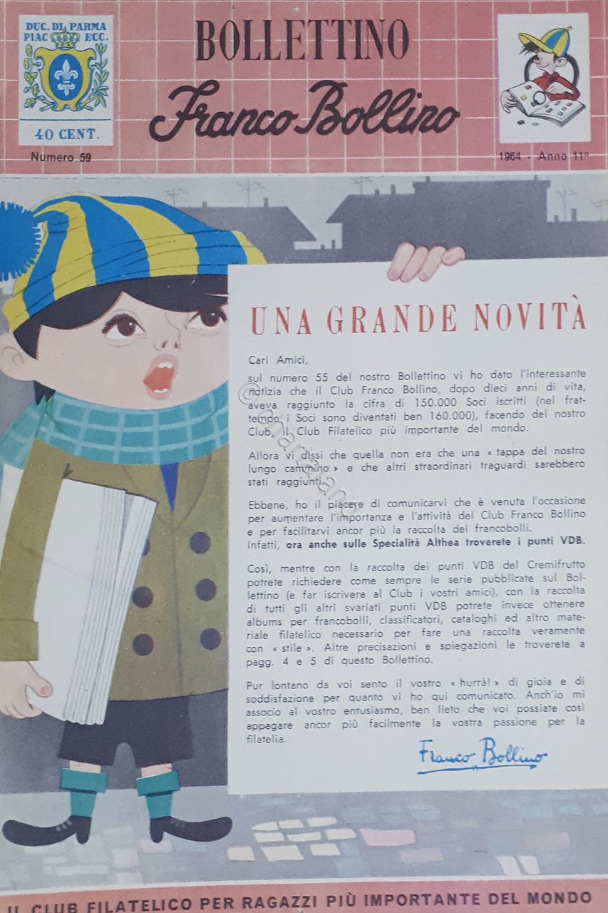 Rivista - Bollettino Franco Bollino - n. 59 - 1964 …