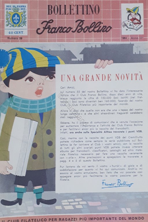 Rivista - Bollettino Franco Bollino - n. 59 - 1964 Logo Jacovitti