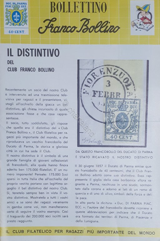 Rivista - Bollettino Franco Bollino - n. 61/62 - 1963 Logo Jacovitti
