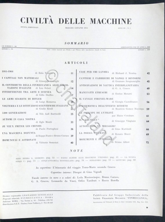 Rivista - Civiltà delle Macchine - Anno III - N. …