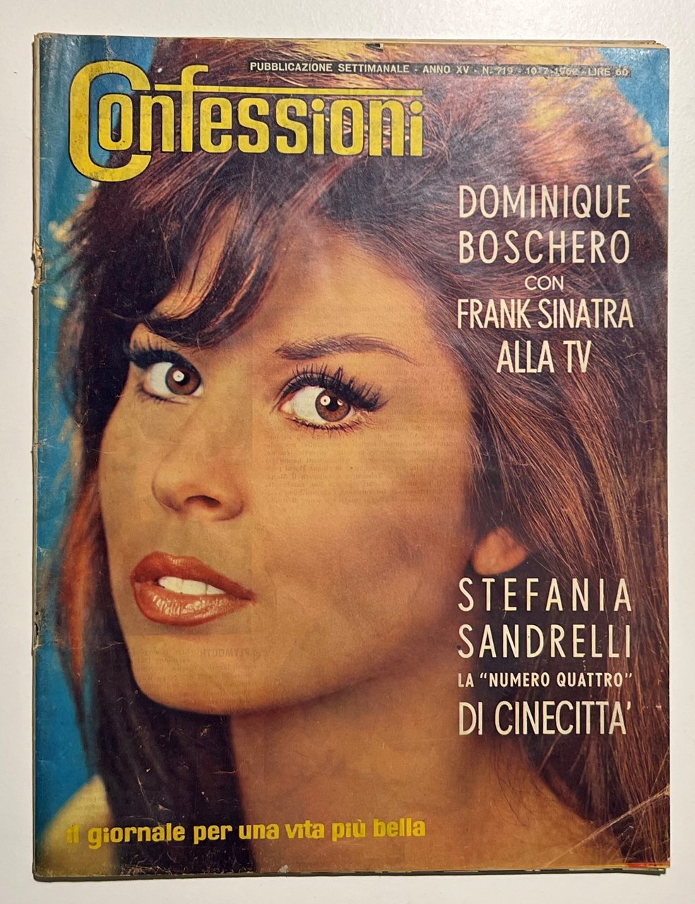Rivista - Confessioni N. 719 - 1962 Stefania Sandrelli