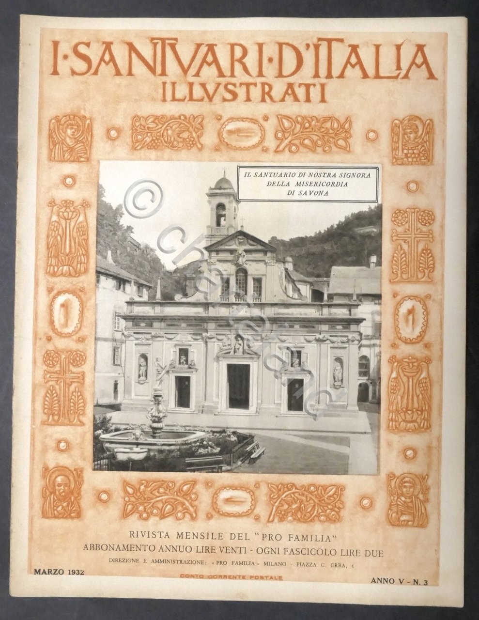 Rivista - I Santuari d'Italia - Anno V N. 3 …