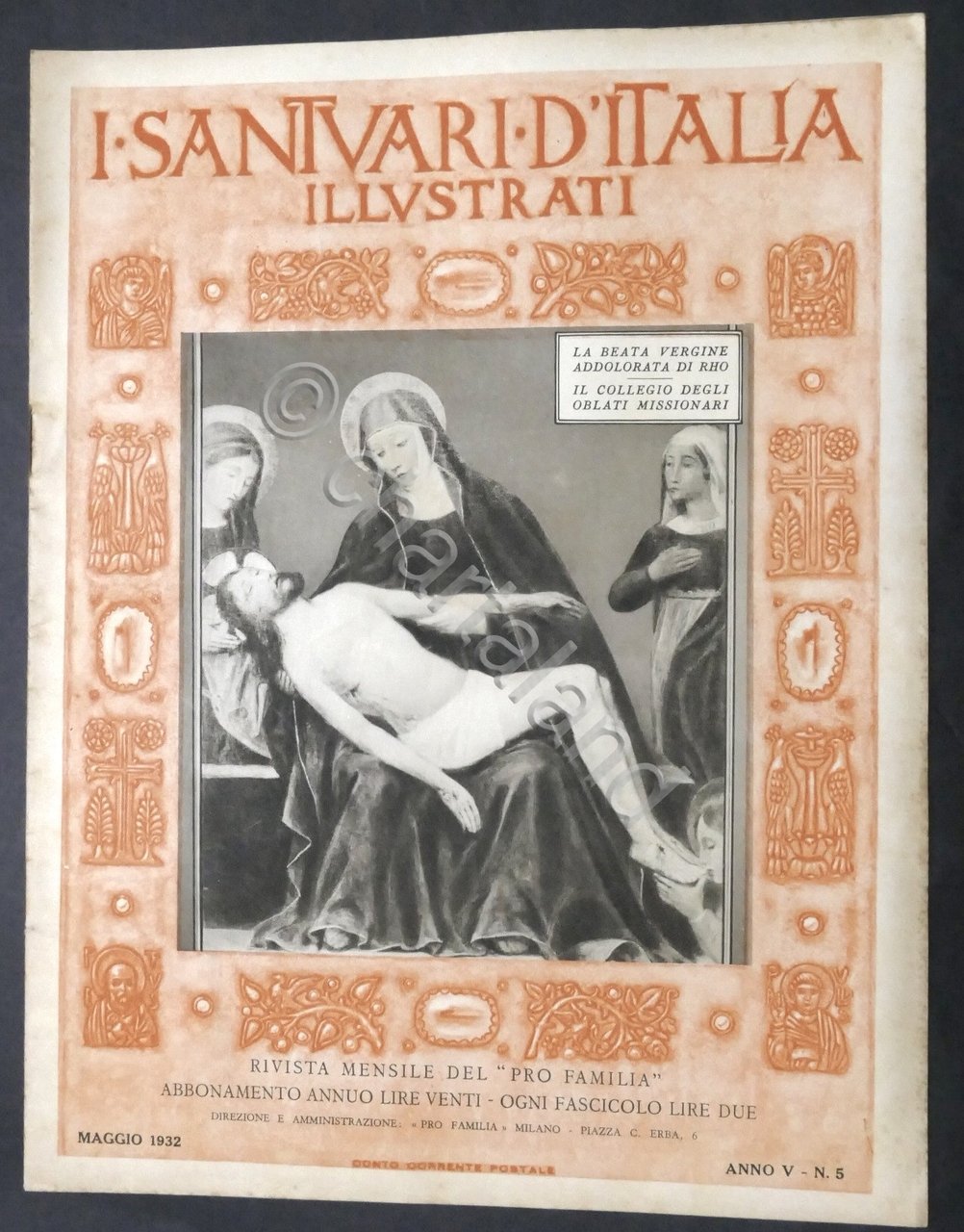 Rivista - I Santuari d'Italia - Anno V N. 5 …