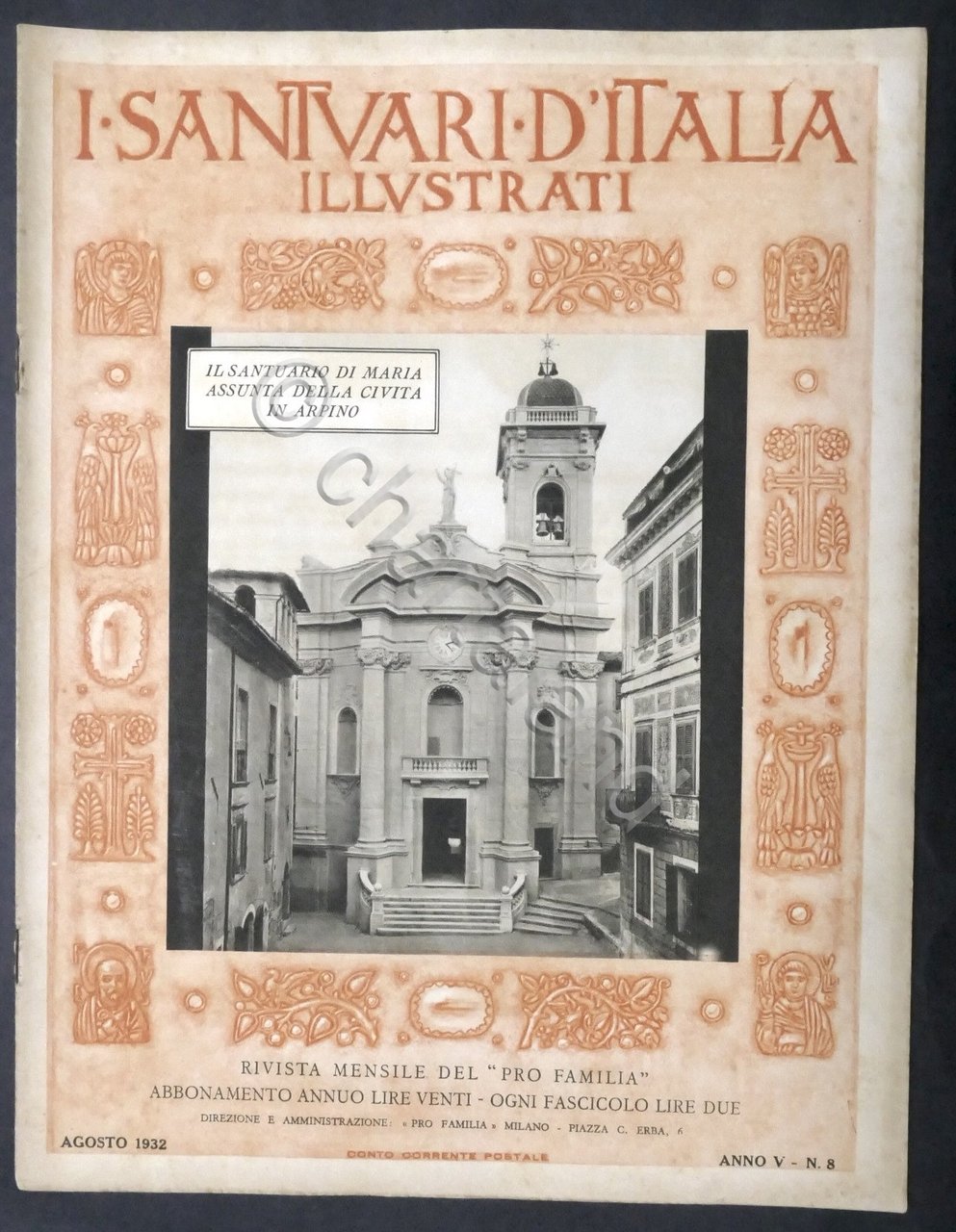Rivista - I Santuari d'Italia - Anno V N. 8 …